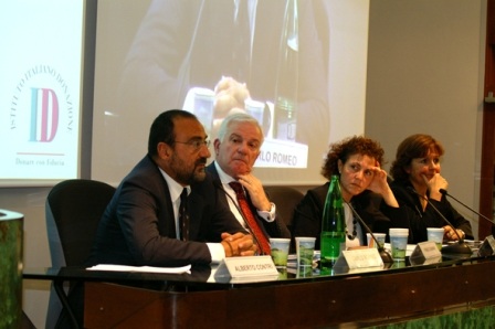Lintervento di Carlo Romeo durante la prima sessione della Conferenza